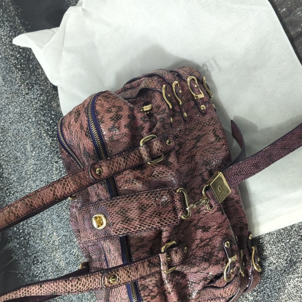 Authentic Jimmy Choo Python Shoulder Bag - Picture 14 of 14